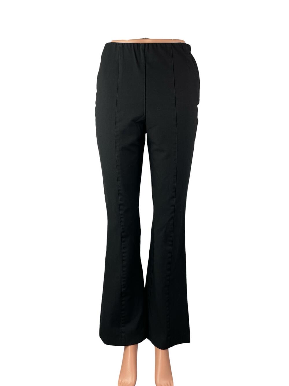 Selected Femme Women's Black High Waisted Flared Bootcut Trousers Pants Size S